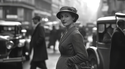 paris photograph woman vintage mid20th century