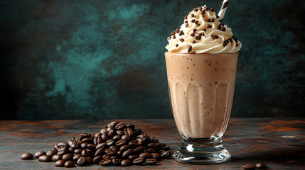 Iced coffee beverage, a delight for coffee lovers and dessert enthusiasts