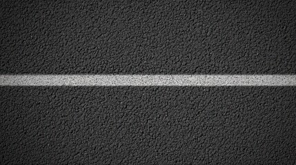 Fototapeta premium Close-up view of gray asphalt road with white divider line for urban concept