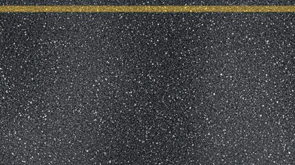 Fototapeta premium Top view of asphalt road with yellow line for travel and transportation concept