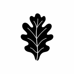 creative and simple minimal details Outline silhouette Simple vector icon leaf illustration 