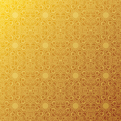 Golden Abstract Ornamental Pattern
