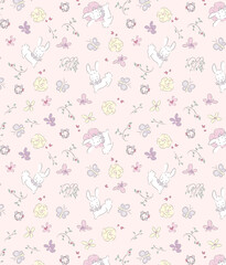 Timeless Hand Illustrated Curly Floral Motif Works