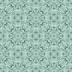 Teal Swirl Pattern Seamless design
