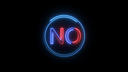 No check mark icon illustration. black background 4k illustration.
