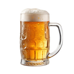 glass of beer isolated