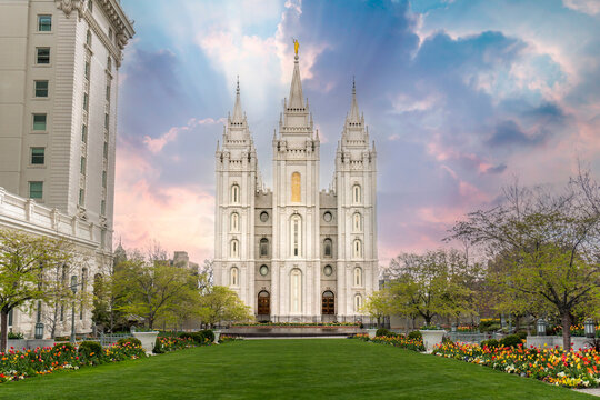 Temple square in Salt Lake City