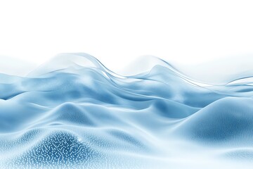 Obraz premium Abstract liquid waves like graphene material creating a futuristic blue landscape