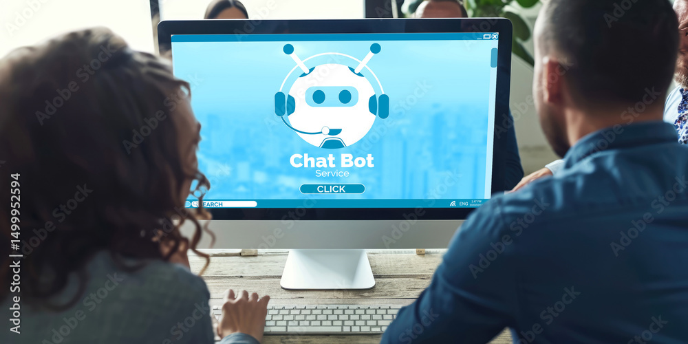 Poster chatbot software application for brisk online business that automatically reply to customer question