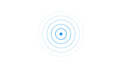 cyan color Technology Radio waves screen illustration . Communications Tower Icon illustration .Technology Radio wave signal icon on a black background.	