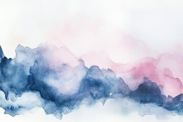 Obraz premium Abstract watercolor landscape, soft hues