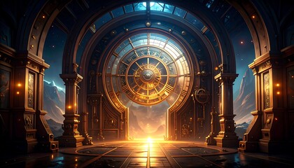 Celestial Gate Fantasy Architecture.