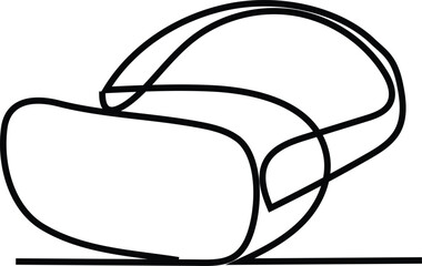  A cutting-edge virtual reality headset, sleek and modern design, offering a gateway into interactive digital realms, symbolizing technological Virtual Reality Headset  