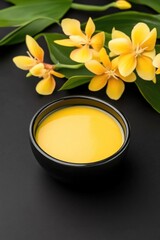 Yellow Ayurvedic Oil in Bowl