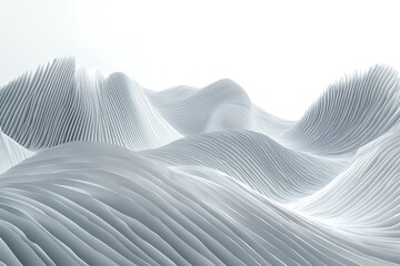 Abstract geometric wave resembling folded Japanese washi paper, creating a soft, flowing texture with subtle light and shadow play.