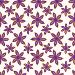 Floral seamless pattern ,flower branches seamless pattern , vector , illustration ,flowers pattern design Seamless flower pattern with colorful little flowers. Simple flat bright flowers background
