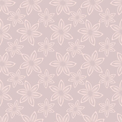 Christmas seamless pattern with berry and pine branch, winter design, hand drawn elements