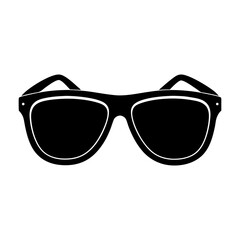 Fototapeta premium Basic Sunglasses silhouette vector