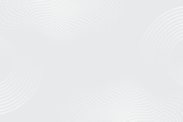 White abstract background. Modern circle lines pattern. Futuristic concept. Minimal geometric design.