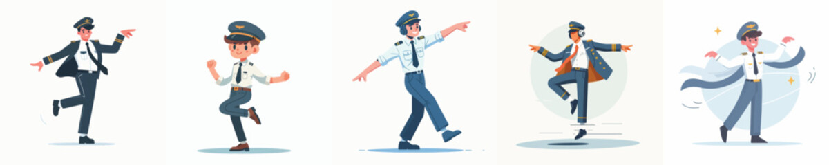 pilot character vector is dancing