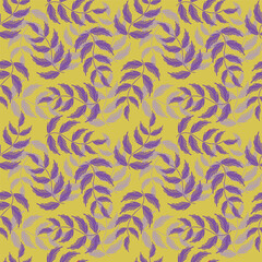 Digital textile design Beautiful leaf ethnic style colorful seamless floral hand made pattern ready for print