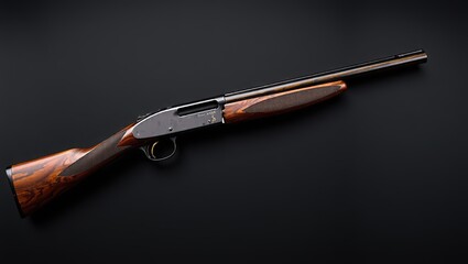 Fototapeta premium Antique Shotgun, Vintage Weapon, Detailed Close Up