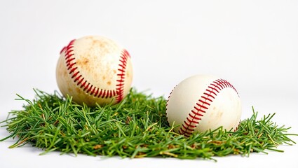 Baseball silhouette, modern design, product shot, studio backdrop