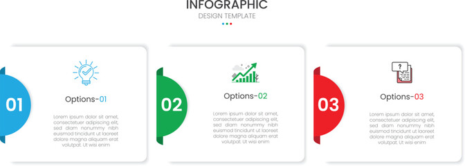 Business infographic design template with 4 steps or options. Ideal for workflow layouts, annual reports, diagrams, and web design