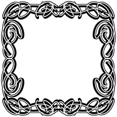 decorative frame with floral ornament
