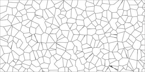 Obraz premium Mosaic broken tiles design stained seamless geometric retro pattern. A Complex Digital Fractal Pattern and Interwoven Algorithmic Details. oronoi diagram background and Seamless pattern with 3d shapes