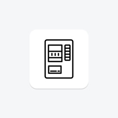 Notebook Vending, vector, pixel perfect, illustrator file