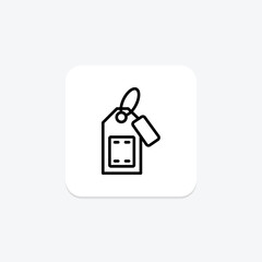 Luggage Tag Vending, vector, pixel perfect, illustrator file