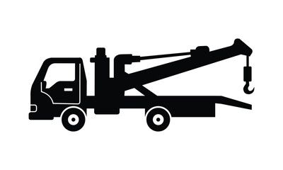 Car towing logo design vector template