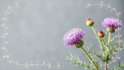 Elegant Thistle Border for Design Inspiration