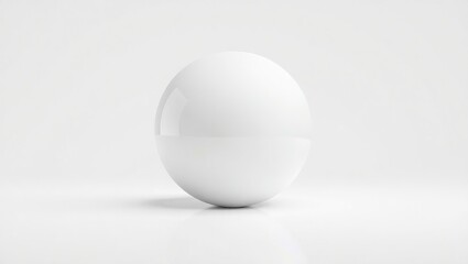 Elegant White Round Shape,  Product Display,  Studio Setting
