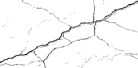 Dry cracked soil texture background. White background vector.The white background features irregular patterns resembling parched earth. Cracked white background with a dry, textured style. 