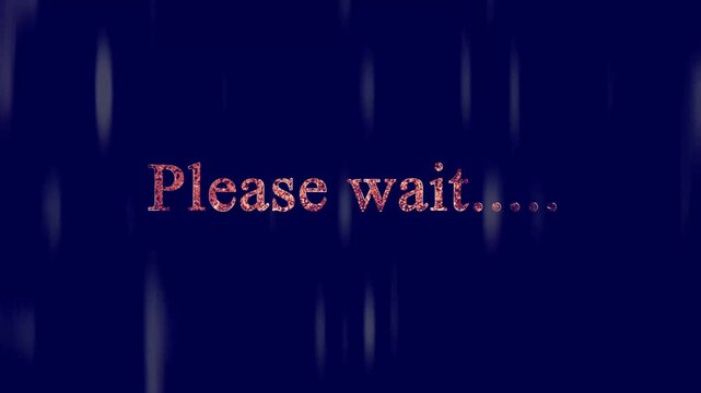 Please wait waiting saber animated. Animation pause screen intermission loading.
