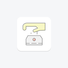 Cash Payment Slot, vector, pixel perfect, illustrator file