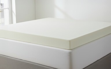 Luxurious Latex Mattress Topper,Soft,Thick,Comfortable Sleep,Enhance Your Rest,Premium Comfort,White,Two Inch Thick