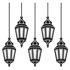 Five Elegant Hanging Moroccan Lanterns Islamic Design