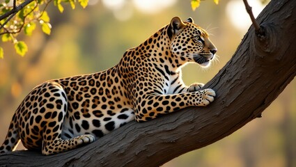 leopard in the tree