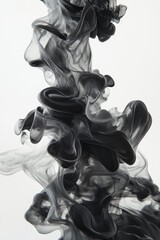 Abstract ink swirling