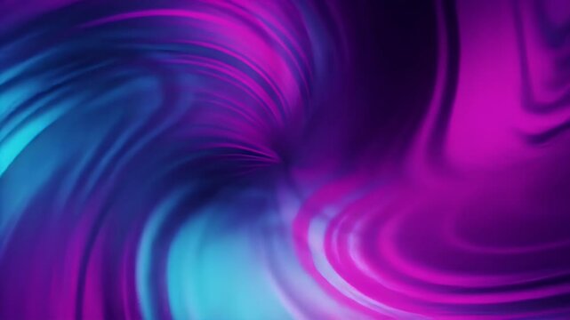 Abstract purple neon animated background with colourful gradient.