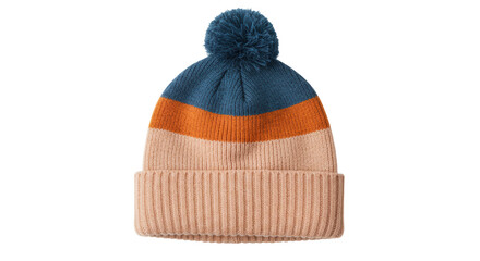 Isolated Winter Hat with Pom Pom