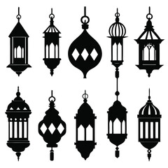 Ten Elegant Islamic Lantern Silhouettes for Ramadan