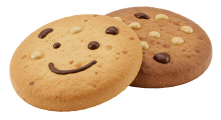 Isolated Smiley Cookies
