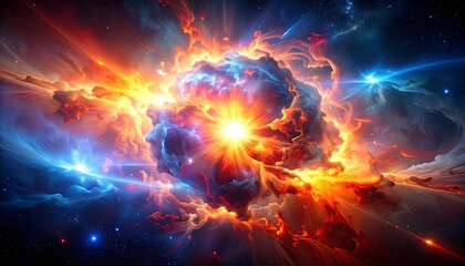 Obraz premium Cosmic Nebula Explosion.