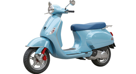 Isolated Blue Scooter