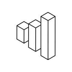 Bar Chart Vector icon