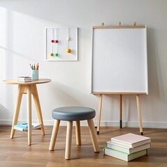 classroom with blackboard